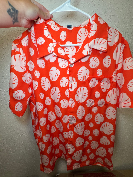 MENS MED BUTTON UP SHIRT - LILO PRINT