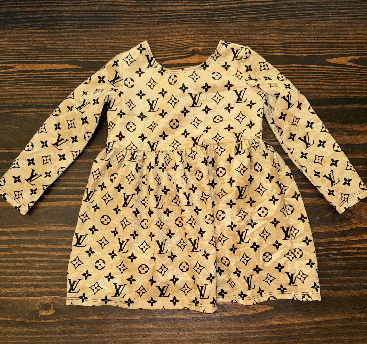 3T TAN LV DRESS