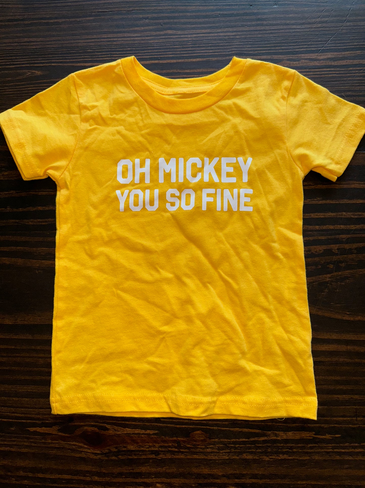 3T OH MICKEY YELLOW TEE