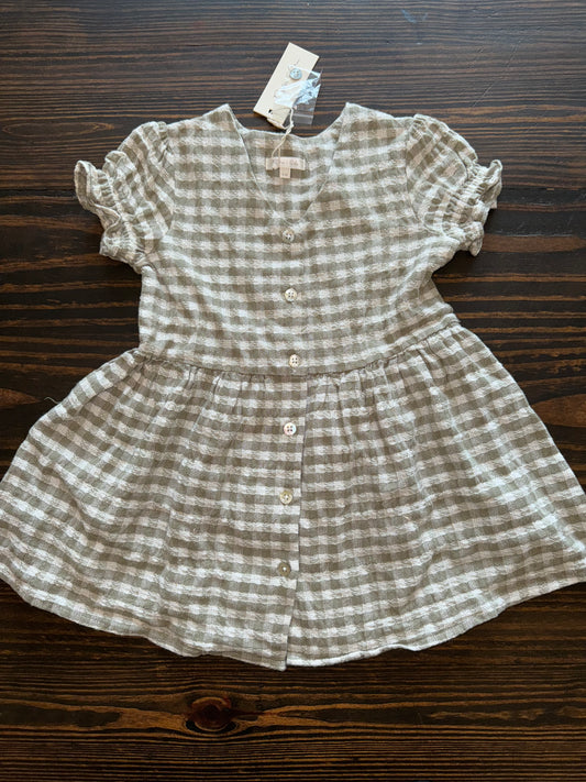 2/3 RYLEE & CRU GINGHAM DRESS NWT