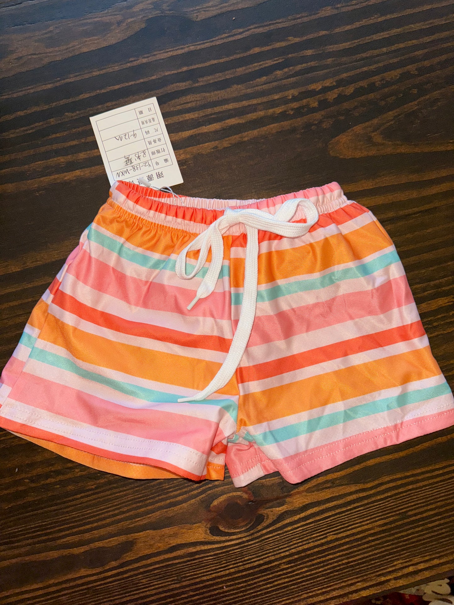 9/12M STRIPE SWIM TRUNKS