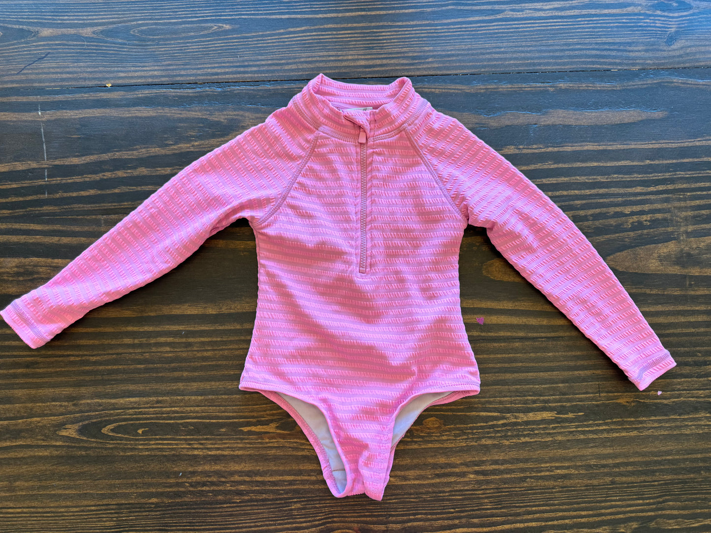 2T PINK LONG SLEEVE SWIMMY