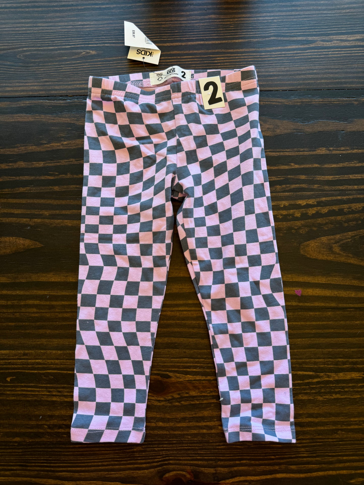 2T PURPLE/NAVY COTTON ON LEGGINGS