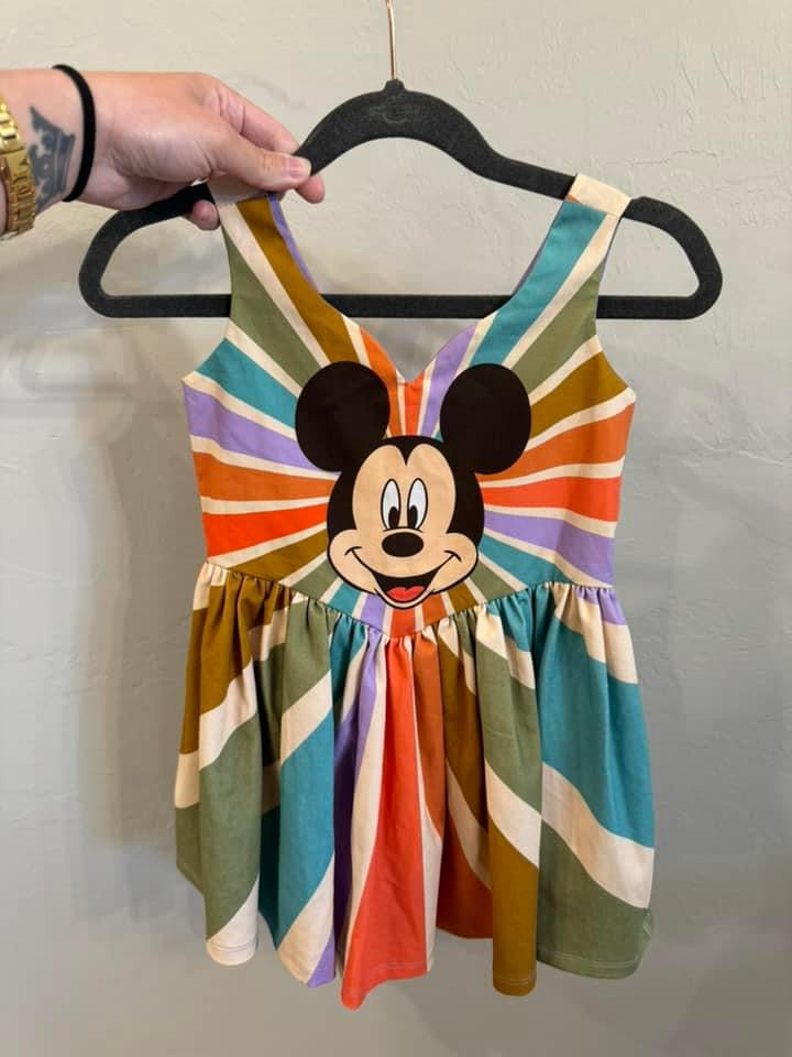 3/4T WRK HANDMADE MICKEY DRESS