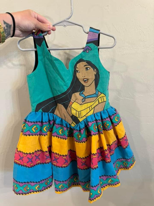 5/6Y WRK HANDMADE POCAHONTAS DRESS