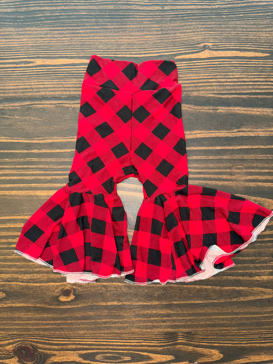 12M RED PLAID BELLS