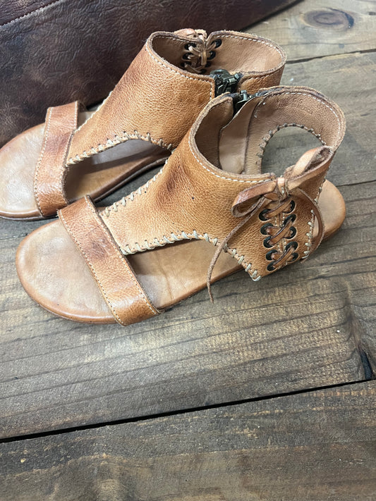 BEDSTU SANDALS TAN 6.5